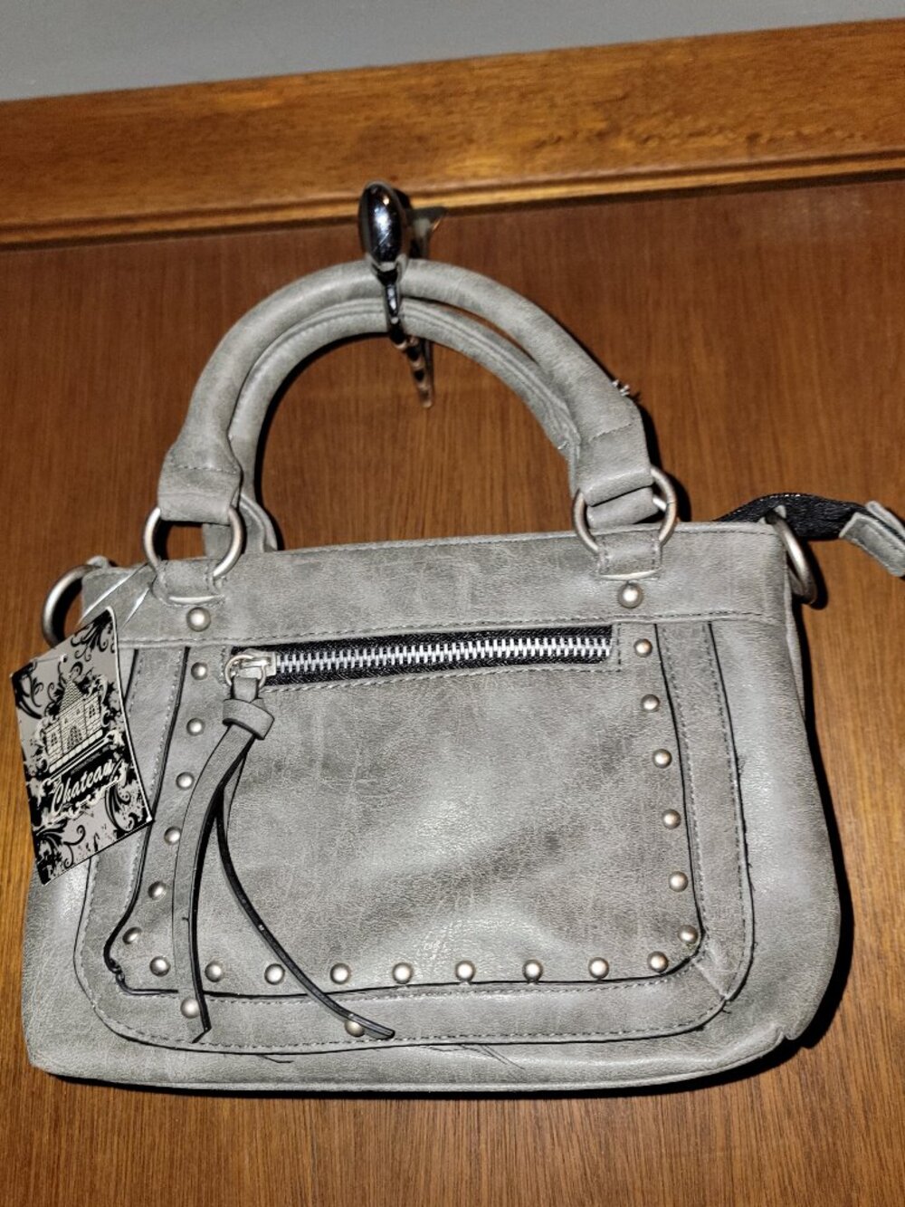 New Chateau Gray Mini Handbag Studs